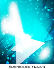 Vector shiny glittering light abstract background