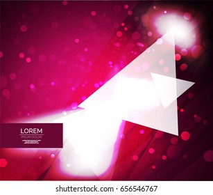 Vector shiny glittering light abstract background