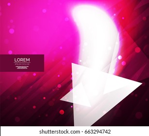 Vector shiny glittering light abstract background