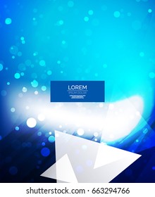 Vector shiny glittering light abstract background