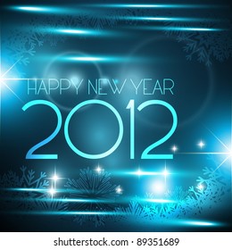 vector shiny glowing happy new year background