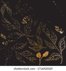 Vector shiny golden glitter textured design