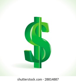 Vector Shiny Green Dollar Stock Vector (Royalty Free) 28814887 ...