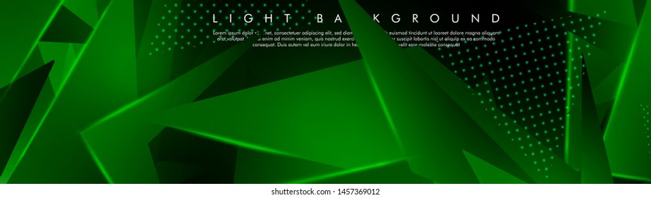 vector of shiny green triangle graphics. 3D vector illustration. Modern geometric backgrounds. match the background of your abstract design. vector esp 10