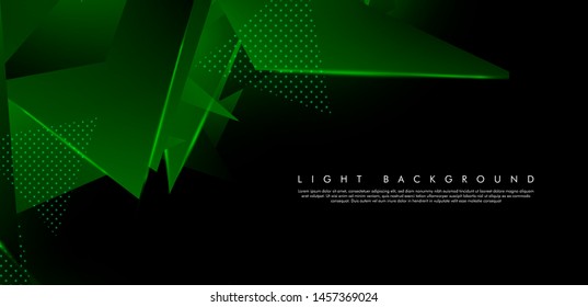 vector of shiny green triangle graphics. 3D vector illustration. Modern geometric backgrounds. match the background of your abstract design. vector esp 10