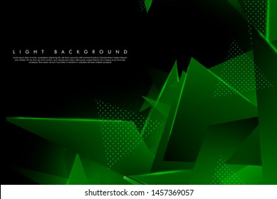 vector of shiny green triangle graphics. 3D vector illustration. Modern geometric backgrounds. match the background of your abstract design. vector esp 10
