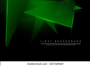 vector of shiny green triangle graphics. 3D vector illustration. Modern geometric backgrounds. match the background of your abstract design. vector esp 10