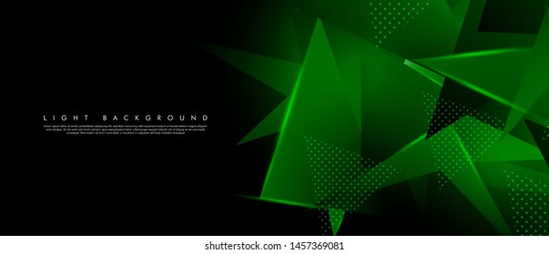vector of shiny green triangle graphics. 3D vector illustration. Modern geometric backgrounds. match the background of your abstract design. vector esp 10