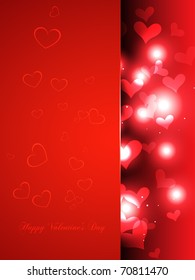 vector shiny heart background design