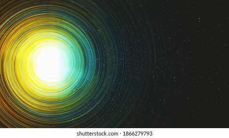 Vector Shiny Hyperspace Realistic Milky Way spiral on galaxy background,Universe and starry concept design.