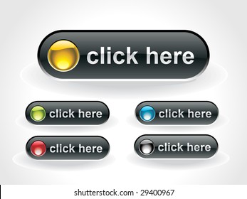 Vector shiny icons set