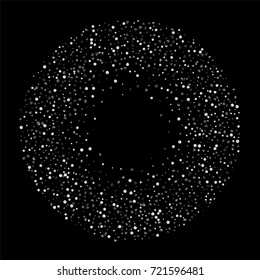 Vector shiny shiny modern background. Luxury starry night design. Silver shiny confetti from falling stars. Well suited for posters, banners, advertisements, cards, web pages, parties
