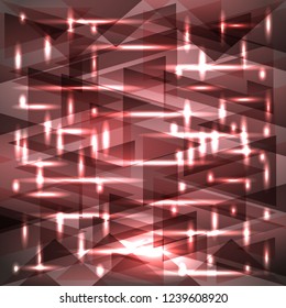 Vector shiny muddy pink color pattern of shards and strips. For decoration of festive objects, paper and fabric.