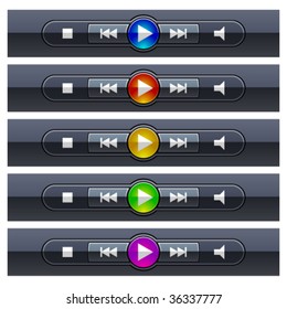 vector shiny multimedia panels