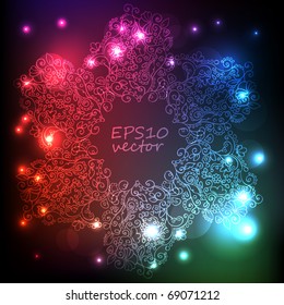 Vector shiny ornament background (Eps10)