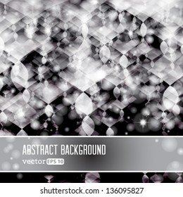 Vector shiny silver abstract background. Editable creative illustration. 