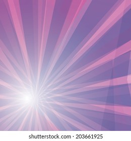 Vector shiny sky background with ray of light and . violet abstract background template for cover or website design. grunge background vector