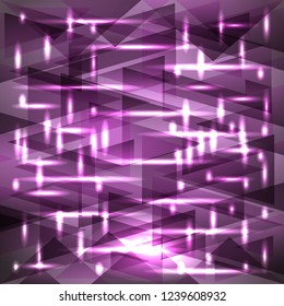 Vector shiny sky-lilac sunset color pattern of shards and stripes. For decoration of festive objects, paper and fabric.