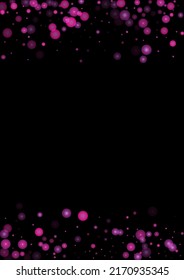 Vector Shiny Stars Confetti on Pink Background with Silver and White  Light Spots. Magic Shiny Pastel Print. Baby Print. Gentle Stardust Pattern.  Sparkle Festive  Cover Design.