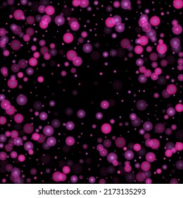 Confetti de estrellas brillantes vectoriales en fondo rosado con focos de luz plateados y blancos. Impresión de Pastel brillante mágico. Impresión de bebé. Patrón de estabilidad suave.  Diseño de la cubierta festiva espumosa.