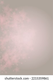 Vector Shiny Stars Confetti on Pink Background with Silver and White  Light Spots. Magic Shiny Pastel Print. Baby Print. Gentle Stardust Pattern.  Sparkle Festive  Cover Design.
