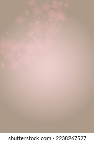 Vector Shiny Stars Confetti on Pink Background with Silver and White  Light Spots. Magic Shiny Pastel Print. Baby Print. Gentle Stardust Pattern.  Sparkle Festive  Cover Design.