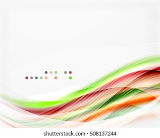 Fondo abstracto de la línea de onda brillante del vector