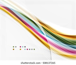 Vector shiny wave line abstract background