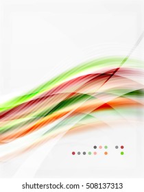 Vector shiny wave line abstract background