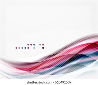 Vector shiny wave line abstract background