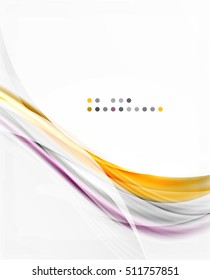 Vector shiny wave line abstract background