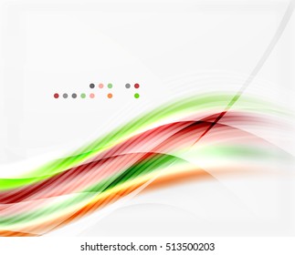 Vector shiny wave line abstract background