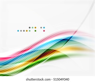 Fondo abstracto de la línea de onda brillante del vector