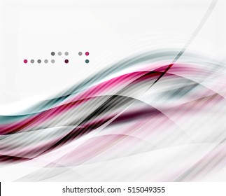 Vector shiny wave line abstract background