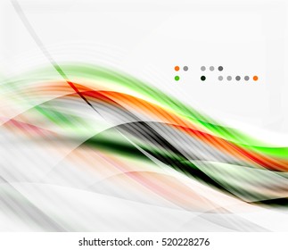 Vector shiny wave line abstract background