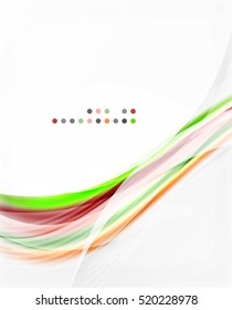 Vector shiny wave line abstract background