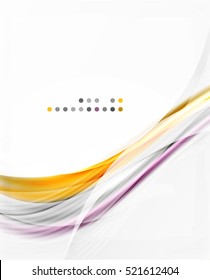 Vector shiny wave line abstract background