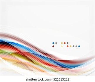 Vector shiny wave line abstract background