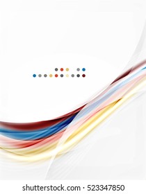 Fondo abstracto de la línea de onda brillante del vector