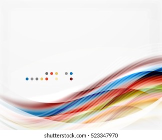 Vector shiny wave line abstract background