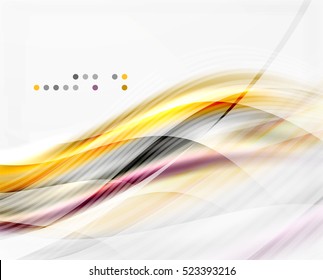 Vector shiny wave line abstract background