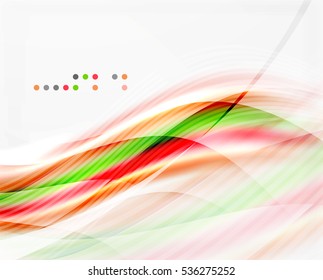 Vector shiny wave line abstract background