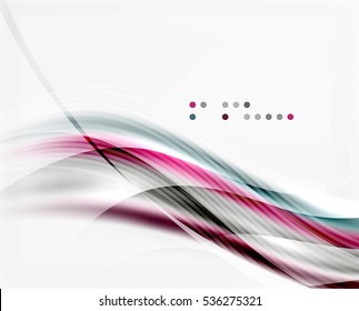 Fondo abstracto de la línea de onda brillante del vector