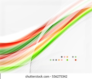 Vector shiny wave line abstract background