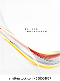 Vector shiny wave line abstract background
