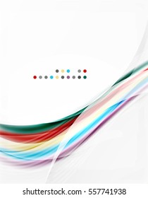 Vector shiny wave line abstract background