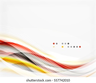 Vector shiny wave line abstract background