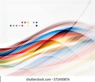 Vector shiny wave line abstract background