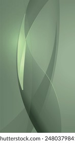Vector shiny wave line colorful abstract background green. Abstract color waves