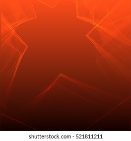 Vector shiny wave line colorful abstract background red